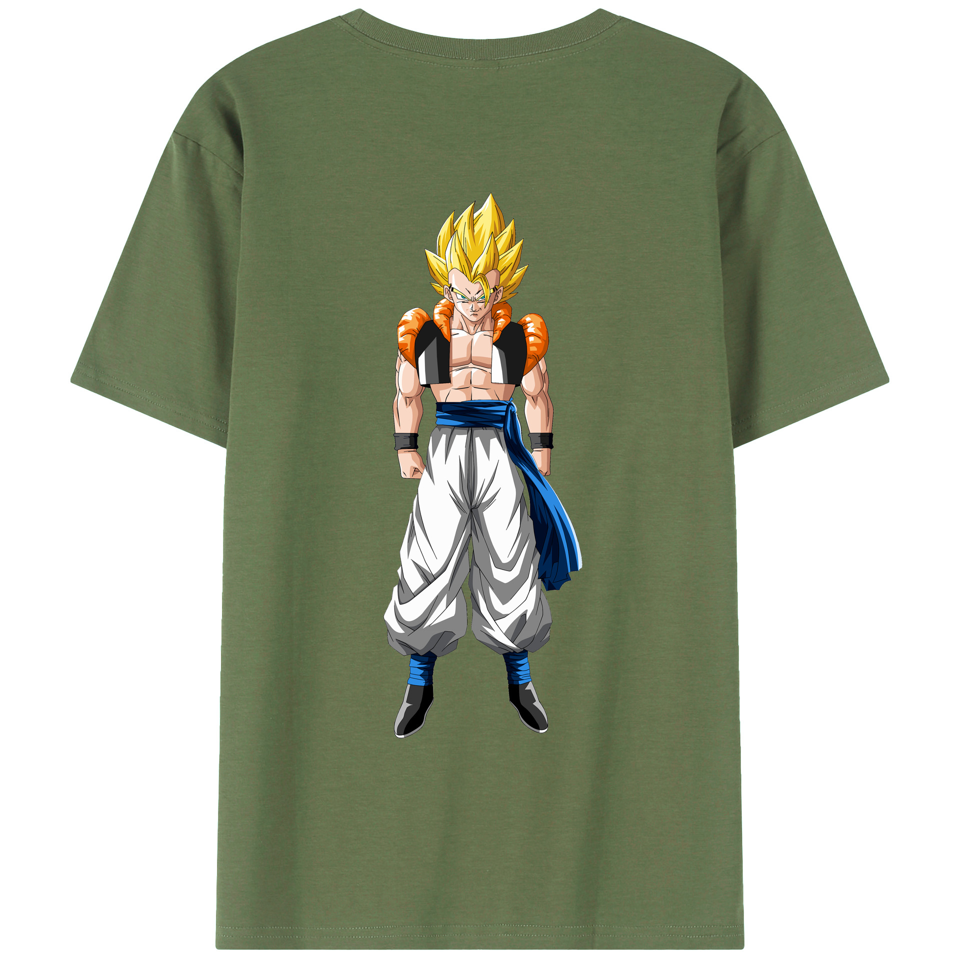 （画像用） ドラゴンボール ベジータ四世（Bejīta Yonsei）DRAGON BALL Vegeta IV 綿100％ メンズ半袖Tシャツ（バックプリント） 通気性